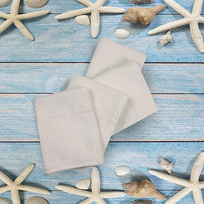 Urban Villa Kitchen Towels Cotton Dish Towels 20”x30” (Set of 4) White - Image 6