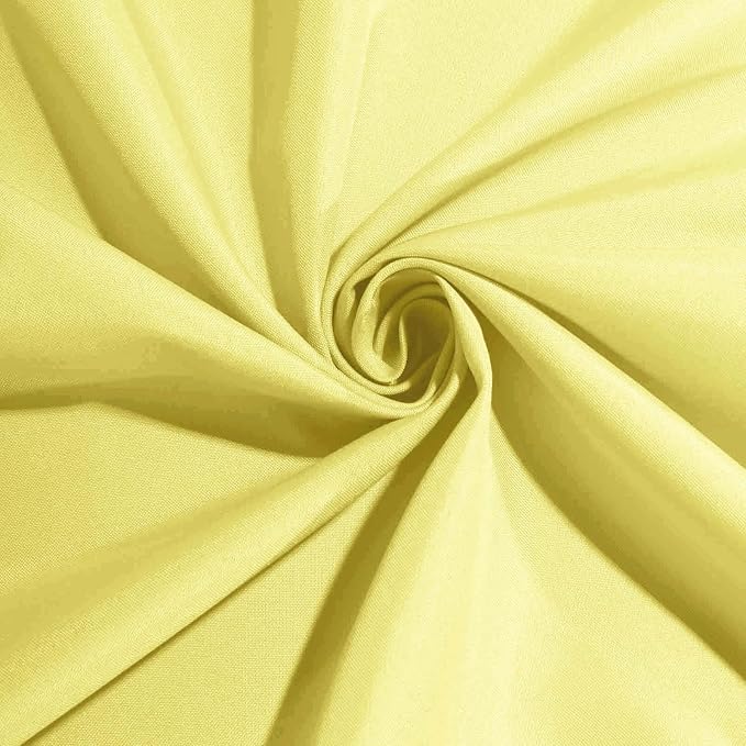 Efavormart Premium Cloth Napkins Set of 5, 20x20 Inch Yellow Seamless Dinner Napkins, Washable Linen Table Napkin Cloth with Hemmed Edges for Weddings, Party and Banquet - Image 3