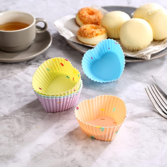 51PCS Silicone Bakeware Set Silicon Cake Molds Set For Baking, Including Baking Pan, Cake Mold, Cake Pan, Toast Mold, Muffin Pan, Donut Pan, And Cupcake Mold Silicone Baking Cups Set - Image 7