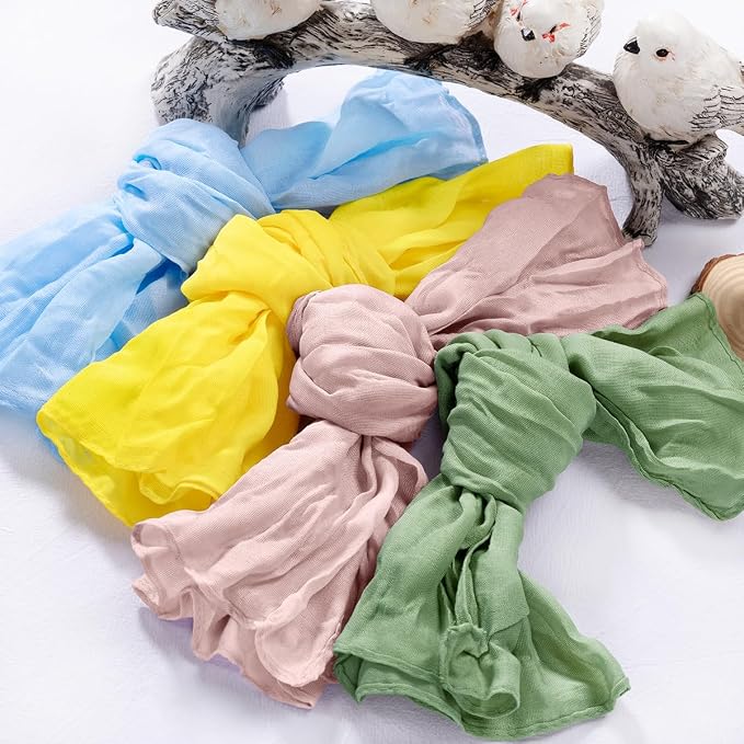 DeZerlor Easter Cheesecloth Napkins Spring Cloth Napkins Set of 20 for Party - Image 2