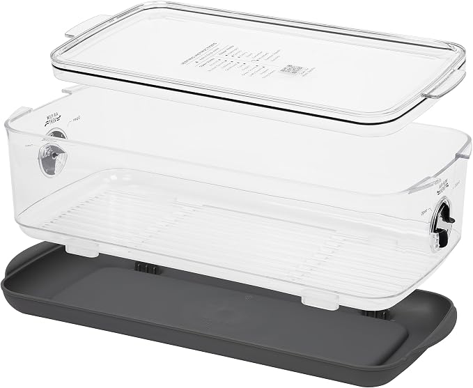 Progressive ProKeeper Stackable Produce ProKeeper Storage Container with Stay-Fresh Vent System (PKS-917 (5.7qt Long Produce)) - Image 2