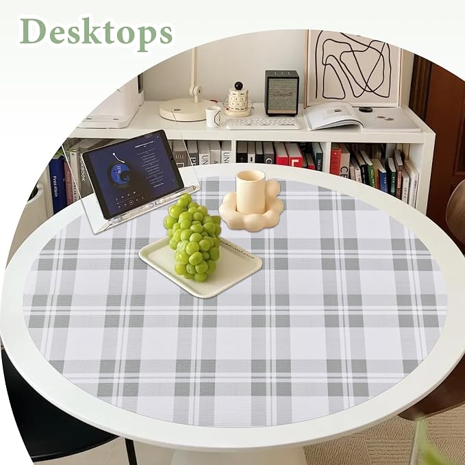Drawer and Shelf Liner for Kitchen Cabinet: 12 in X 20 Ft Non Slip | Waterproof Shelf Paper Non Adhesive Refrigerator Liners Light Grey Lattice Easy Liners for Bathroom - Image 7