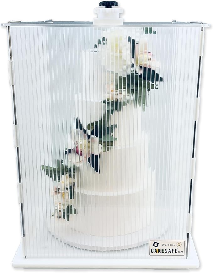 CAKESAFE Reusable Small/Tall Cake Transporter, Clear Plastic Cake Carrier (17" W x 22" H) by CAKESAFE