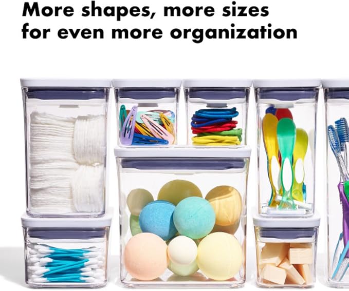 OXO Good Grips POP Container, Airtight Food Storage for Pantry, 4.4 Qt | One-push Airtight Seal, Store Dry Goods like Flour, Sugar or Pasta, Stackable, Dishwasher safe, Big Square Medium Shape - Image 7