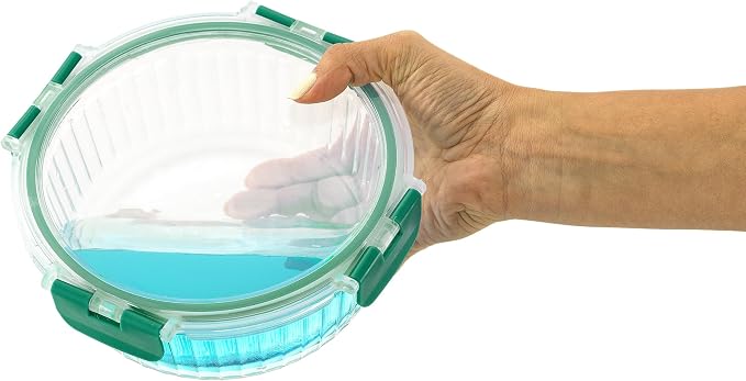 JoyJolt 24pc Borosilicate Glass Storage Containers with Lids | 12 Airtight/Freezer Safe Food Storage Containers for Pantry and Kitchen | Meal Prep Container for Lunch | Glass Tupperware Set - Image 7