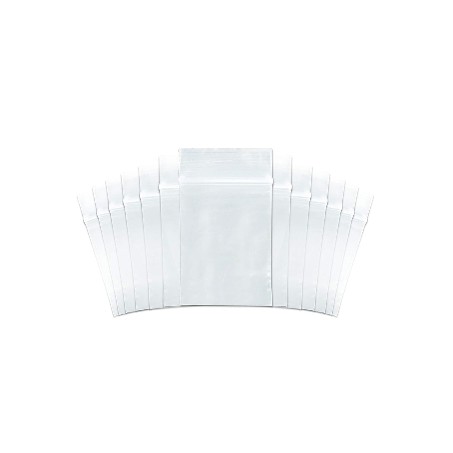 SNL Quality Zipper Lock Reclosable Clear Disposable Plastic Bags, Strong | 3" X 4" - 2 MIL - 1,000 Bags