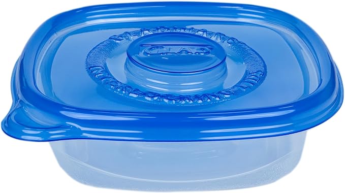 Glad GladWare Entree Food Storage Containers, Medium Square, 25 Oz, 5 Count | Lock-tight seal for meal prep and lunches; microwave and dishwasher safe - Image 4