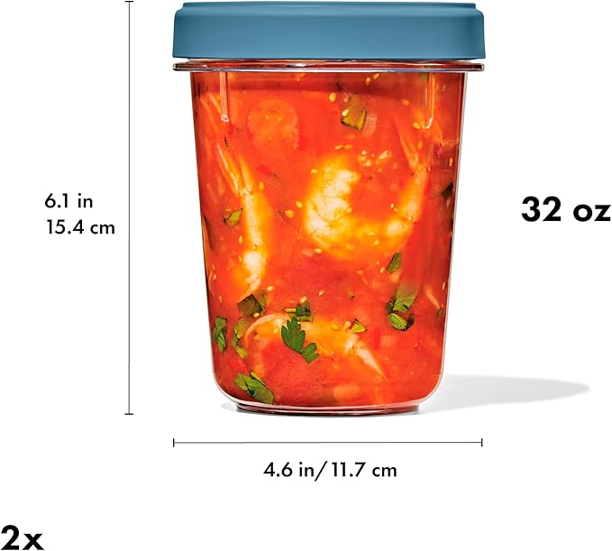 OXO Good Grips Twist & Stack Container – 32 oz – 2 Pack - Image 9