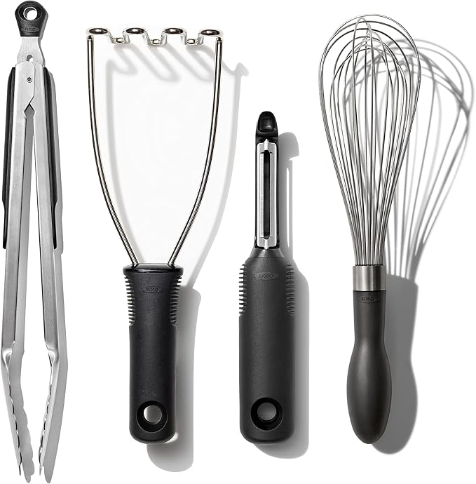 OXO Good Grips Stainless Steel Essential 4-Piece Kitchen Gadget Set by Unknown