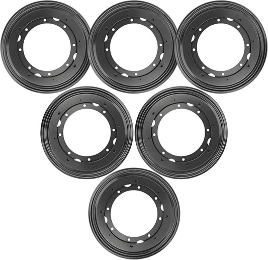 6Packs 9" Lazy Susan Bearing,Heavy Duty Turntable Swivel for Rotating | Thickened steel resists rust & wear,5/16" thickness for stable rotation,360° swivel,ideal for tables,shelves & cabinets by High-PQ