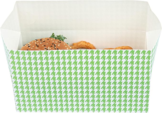 Restaurantware Takeout Box 400 Count 71 Ounces Paper Recyclable Container Disposable Lunch Box Spill-Resistant Food Box Fast Top Design Green - Image 12
