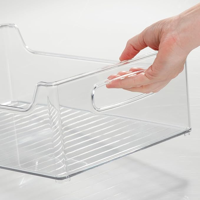 iDesign Stackable Clear Plastic Storage Bin, 4-Pack | Kitchen Organizers, For Fridge, For Cabinet, For Pantry - Image 8
