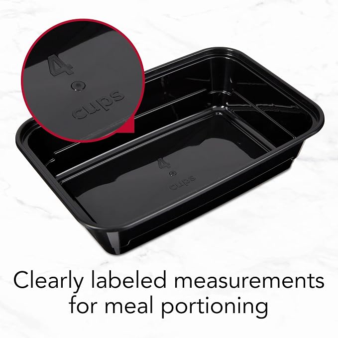 GoodCook Meal Prep Containers, Single Compartment 10-Pack | BPA-Free Reusable Food Storage, Microwave & Freezer Safe, Stackable Meal Prep Containers for Lunches and Snacks - Image 6