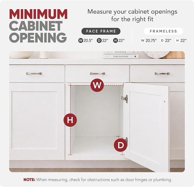 Rev-A-Shelf Kitchen Cabinet Pullout Organizer, Min Open Width of 20.5" | 2-Tier U-Shaped Cookware Storage Rack for Pots, Pans, and Lid Cookware, Adjustable Heavy Duty Wire, Chrome, 5CW-1222-CR - Image 8