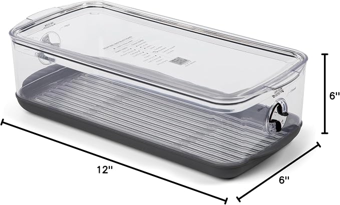 Progressive ProKeeper Stackable Produce ProKeeper Storage Container with Stay-Fresh Vent System (PKS-917 (5.7qt Long Produce)) - Image 8