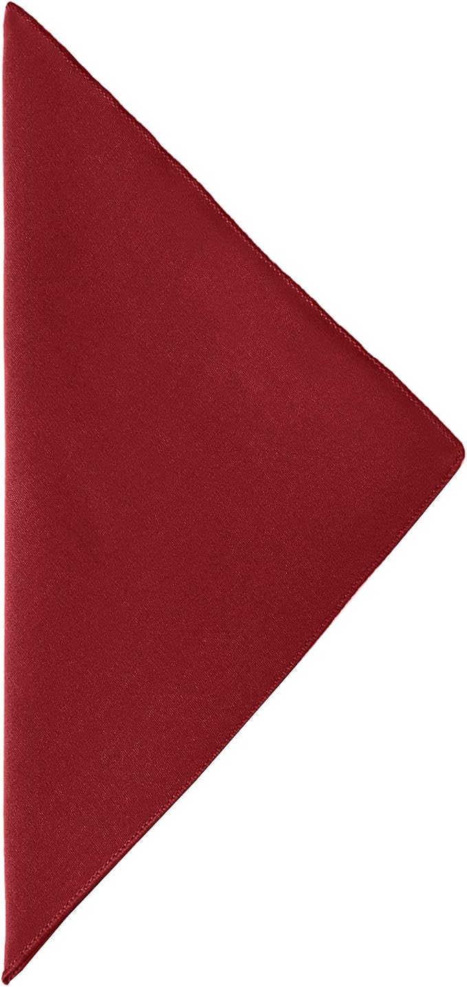 17x17-Inch Square Cotton-Feel Cloth Napkins, Red Set of 36 - Image 2
