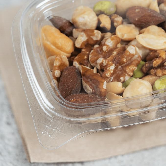 Karat 4oz PET Clear Clamshell Deli Containers - Leak-Resistant, Easy Seal for Freshness, Ideal for Salads, Fruits, Sides & Desserts - Multipurpose Plastic Take Out Food Containers (Pack of 400) - Image 4