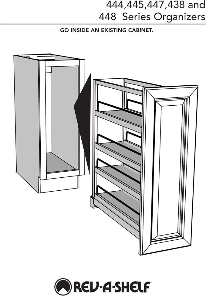 Rev-A-Shelf Pullout Organizer w/Soft-Close, Min Cabinet Opening 5.5" W | 5" W Slide Out Pantry Spice or Utensil Storage Rack w/BLUM Soft-Close & Adjustable Shelves for Base Cabinet, 448UT-BCSC-5C - Image 8