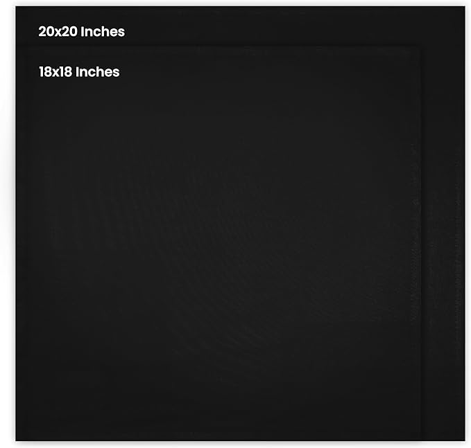 Utopia Kitchen Cotton Blend Black Cloth Napkins [12 Pack, 20x20 Inch] | Absorbent Washable and Reusable for Dinner, Restaurant, Lunch, Wedding and Hotel - Image 3