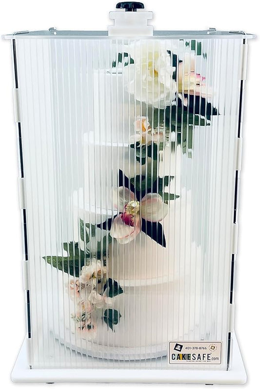CAKESAFE Reusable Mini/Tall Cake Transporter, Clear Plastic Cake Carrier (14" W x 22" H) by CAKESAFE