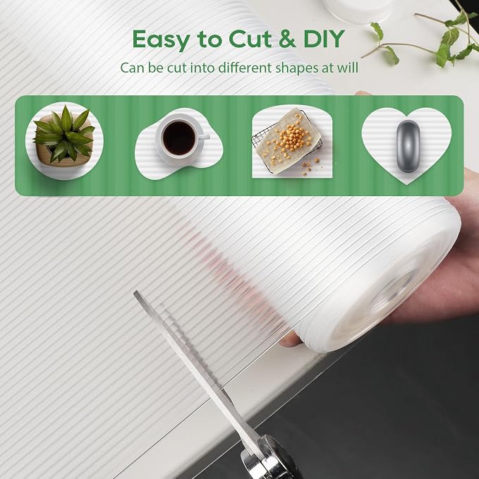 Anoak Shelf Liner Cabinet Liner, Non Adhesive Drawer Liner, Washable 12 Inch x 20 FT x 4Rolls Waterproof Durable Non-Slip Shelf Liner for Kitchen, Drawer, Refrigerator - Image 5