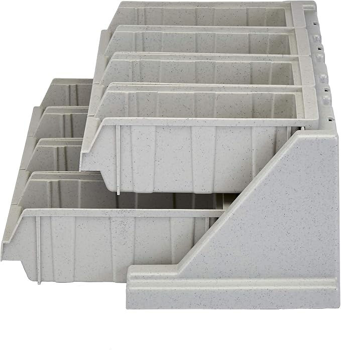 Cambro Versa - Self Serve Condiment and Utensil Bin - 8 Storage Bins - Ideal for Food and Coffee Condiments (Gray) - Image 9