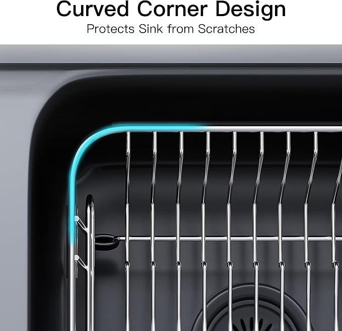 JASIWAY Sink Small Dish Drying Rack with Utensil Holder, for RV, Apartment | Over Sink Expandable Stainless Steel Dish Drainers for Compact Kitchen, Space Saving, Fast Drain, Rustproof, For 1-2 people - Image 8