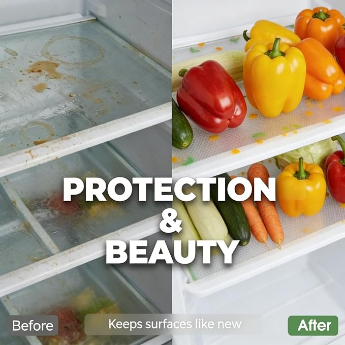 Beautysaid Shelf Liner Non Adhesive — EVA Drawer & Cabinet Liner, Waterproof Non Slip Kitchen Shelf Paper, Thick Washable Refrigerator Mat for Cabinet Shelves & Pantry, Floral, 12 in x 20 FT - Image 8