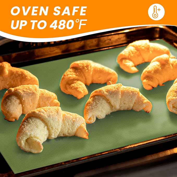 Silicone Baking Mat Roll- Cut to Size Silicone Mat Roll- SIlicone Mat for Baking, Macaoron Baking Sheet, Non-stick Pastry Mat, Reusable Dough Rolling Mat - Image 3