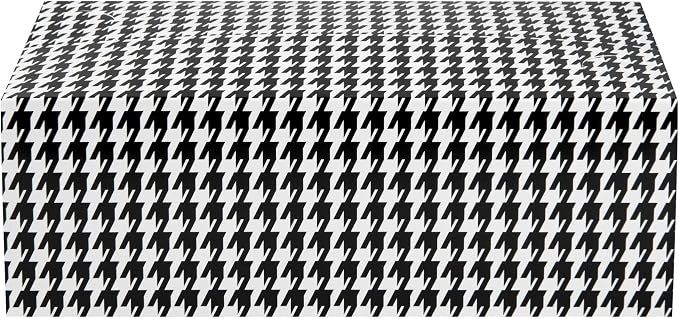 Restaurantware Takeout Lunch Box 400 Count 71 Ounce Paper Spillage Resistant Container Black Houndstooth Design Freezer-Safe Food Box For Catering And Food Trucks - Image 2