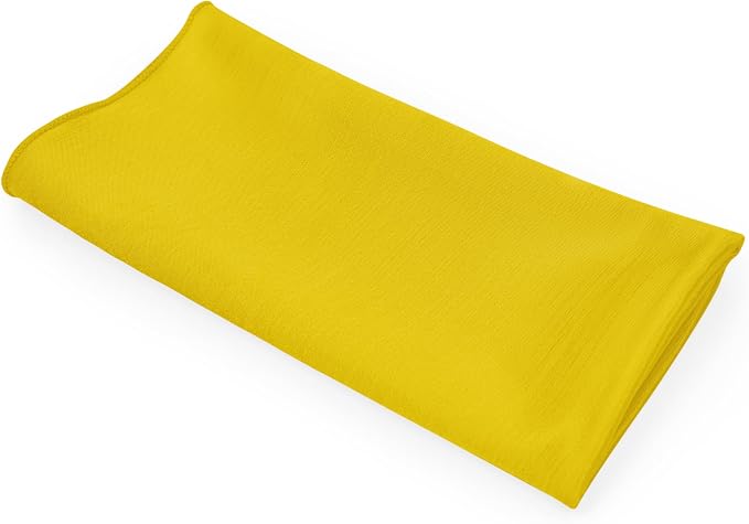 17 x 17-Inch Shantung Satin Cloth Napkins, Lemon Set of 36 - Image 9