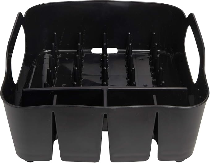 Umbra Tub Dish Drying Rack – Lightweight Self-Draining Dish Rack for Kitchen Sink and Counter at Home, RV or Motorhome, Smoke, Black (330590-582) - Image 5