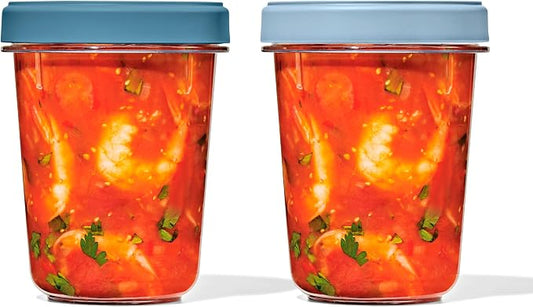 OXO Good Grips Twist & Stack Container – 32 oz – 2 Pack by Unknown