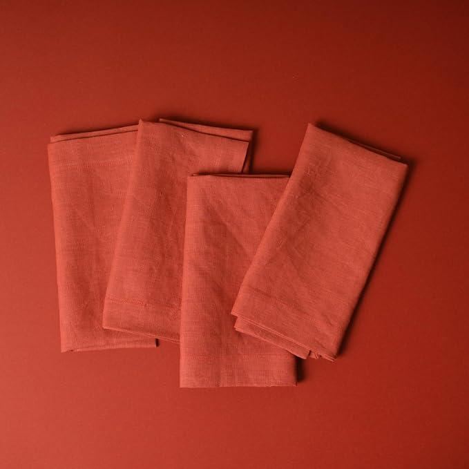 Handmade Organic Hemp Napkins – Set of 4, 18 x 18 Inches | Rustic Christmas Table Linens, Sustainable 3-Month Growth Hemp Cloth Napkins for Holiday Dining & Family Gatherings - Image 5