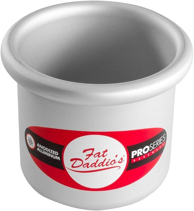 Fat Daddio's PRD-33SET Anodized Aluminum Round Cake Pans, 3 x 3 inch, Set of 2 - Image 2