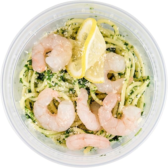Asporto 16 oz Round Clear Plastic Soup Container - with Lid, Microwavable - 4 1/2" x 4 1/2" x 3" - 25 count box - Image 10
