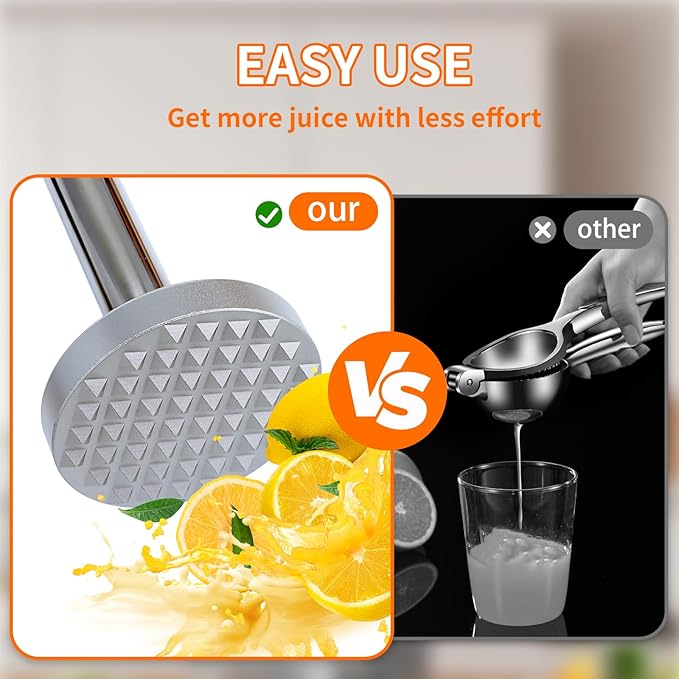 Manual desktop heavy duty lemon smasher orange juicer lemon squeezer citrus juicer fruit crusher lime extractor nut grinder for fruit and nuts（WN014) - Image 6