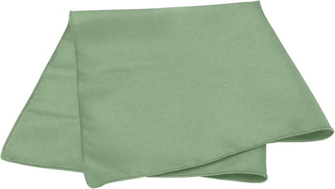 17x17-Inch Square Polyester Cloth Napkins, Sage Set of 120 | Bulk Case of 10 Dozen, Dinner Napkins, Serged Edges, Machine Washable, Wrinkle-Resistant, Flame-Resistant, Green - Image 2
