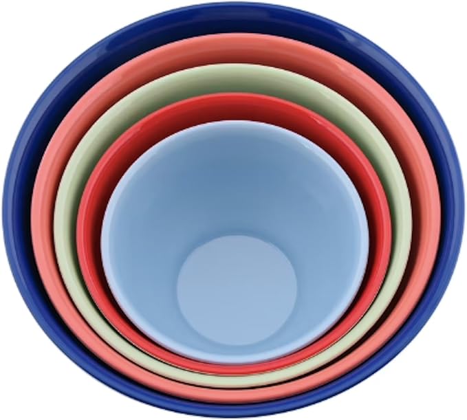Heritage Melamine Mixing Bowl Set, 10 Pieces with Lids (Heritage) - Image 2