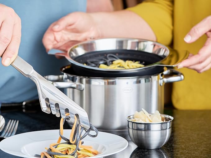 Rosle 16024 Stainless Steel Colander Strainer & Steamer with Handles 12.8 Inch Silver - Image 2