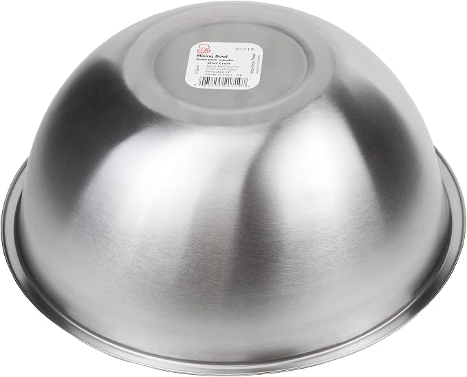Chef Craft Brushed Mixing Bowl, 8-Quart, Stainless Steel - Image 2