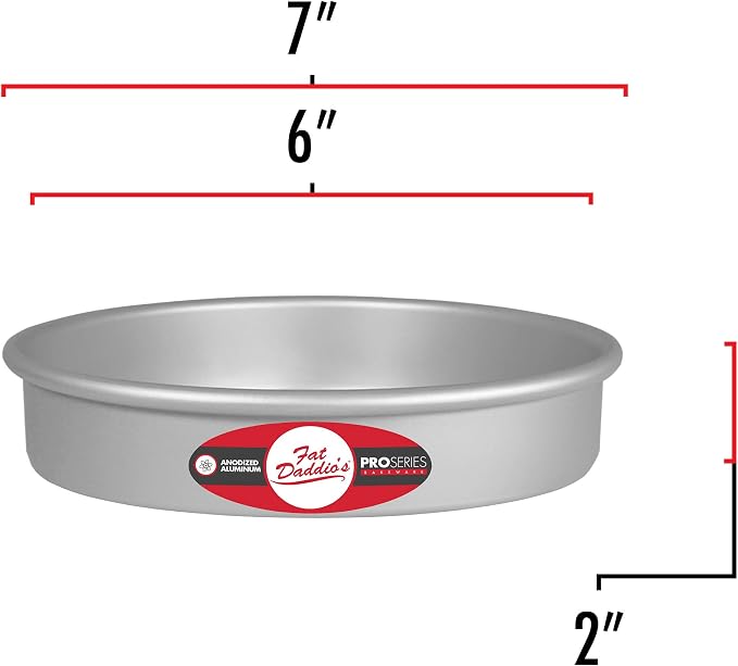 Fat Daddio's PCC-62 Anodized Aluminum Round Cheesecake Pan, 6 x 2 Inch - Image 3