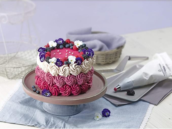 ORIGINAL KAISER 8-Piece Icing Bag XL Set Including Filling Nozzle 4 mm Stainless Steel 6 Different Nozzles Reusable Ideal for Decorating and Filling Pastries - Image 6