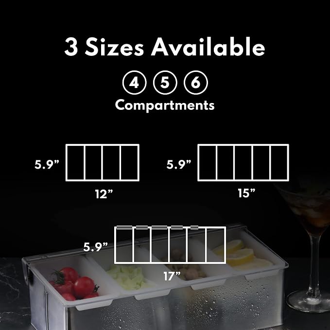 New Star Foodservice 48032 Stainless Steel Condiment Dispenser with 5 Compartments (No Ice Tray) - Image 7