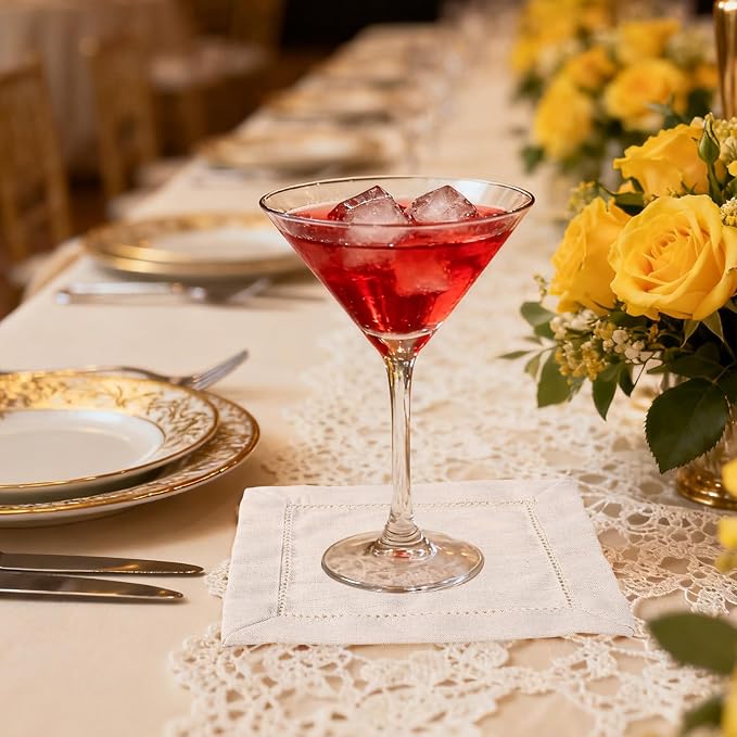25pcs Linen Cocktail Napkins, 15x15cm/6x6in Reusable Square Cocktail Napkins Suitable for Wedding Birthday Baby Shower Party Home Bar Supplies (Linen Color) - Image 7