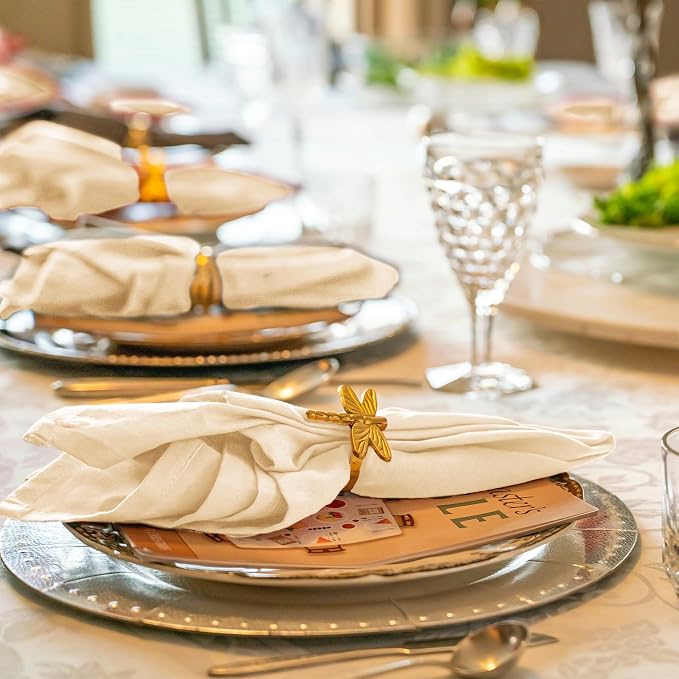 36 Pack Beige Cloth Napkins, 12 x 12 Inch Cotton with Fringe Settings | Handmade washable reusable cotton dinner napkins in bulk for weddings, parties, rustic boho table settings - Image 7