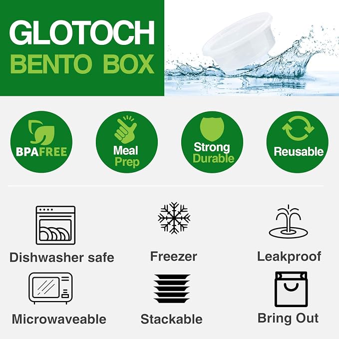 Glotoch Express 48 Sets 8 oz Deli Containers with Lids,Leakproof & BPA-Free | Plastic Soup Containers with Lids,Airtight Takeout Food Storage Containers for Soup,Freezer/Microwave/Dishwasher Safe - Image 9