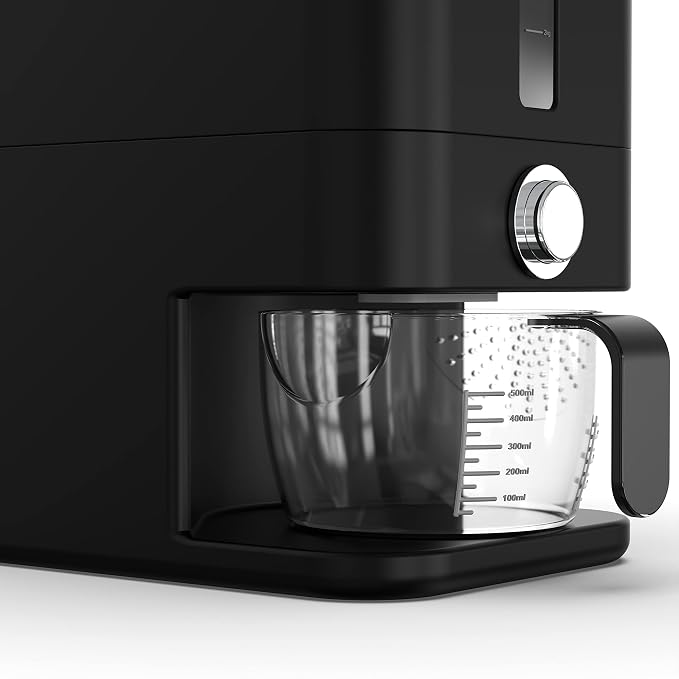 25lb Rice Dispenser - Air Tight Grain & Rice Container With Smart Quantity Dispense, Measuring Cup - NEW Black Design Grain Storage Container. - Image 8
