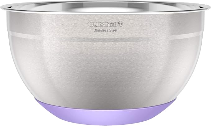 Cuisinart 3-Piece Stainless Steel Mixing Bowls with Nonslip Base, 1.5qt, 3qt & 5qt - Image 5