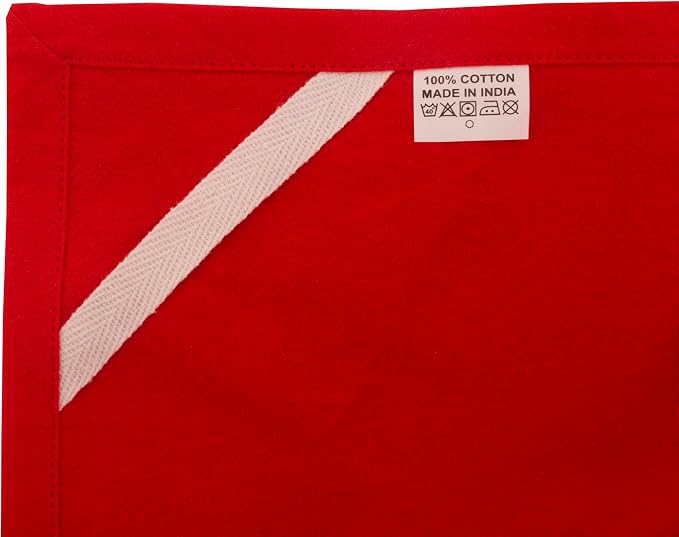 100% Cotton Flour Sack Towels – 12 Pack, 27x27 Inches, Red, Lint-Free, Pre-Washed, Hemmed Edges – Reusable Kitchen Towels for Cleaning, Embroidery, Printing & Crafts - Red - Image 6